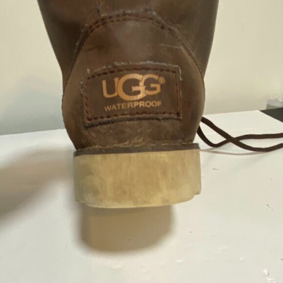 UGG Kesey Waterproof Leather Lace-Up Boots Size 4 - Picture 9 of 14